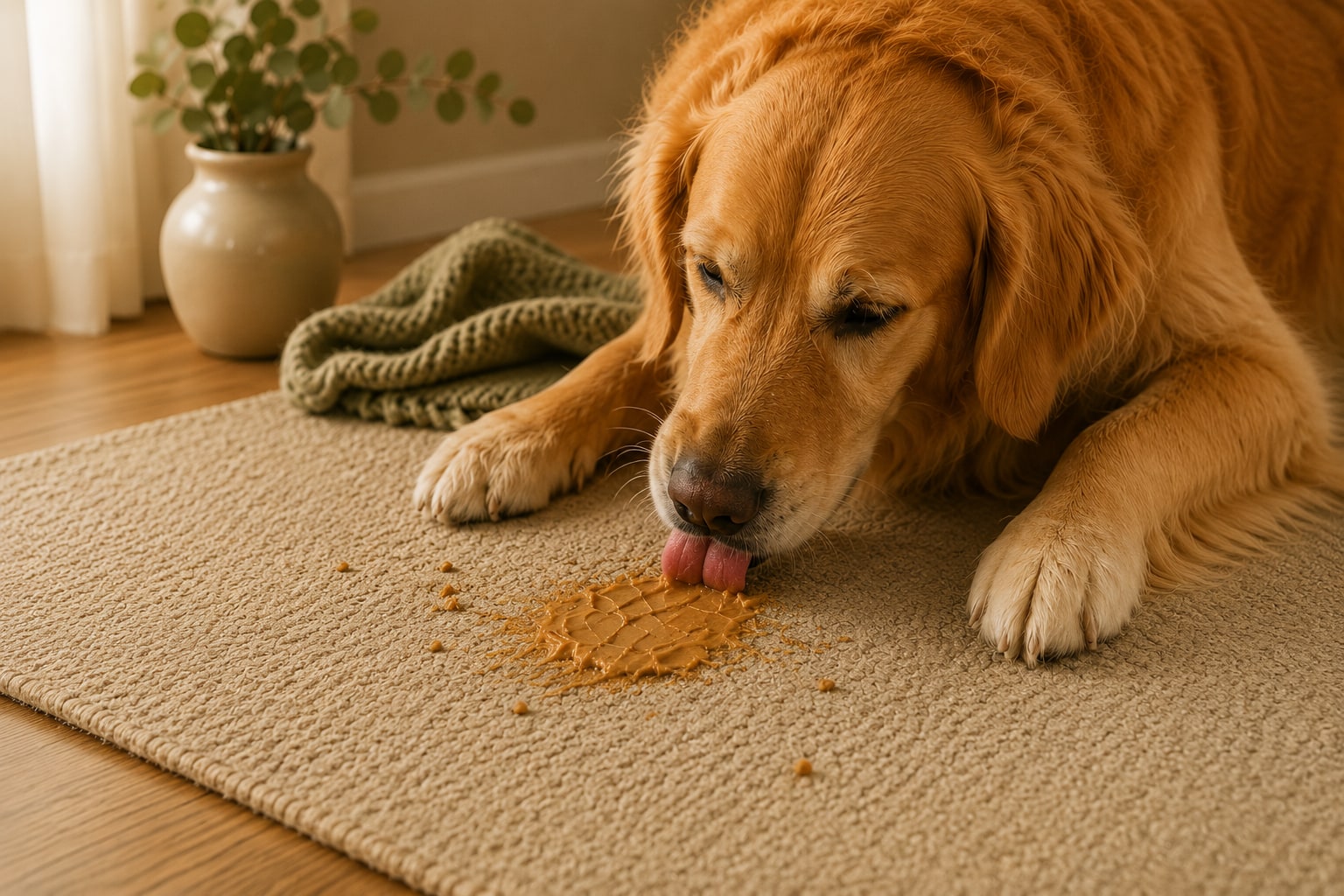 Calm Lick Mat – Silicone Slow Feeder — BEFORE