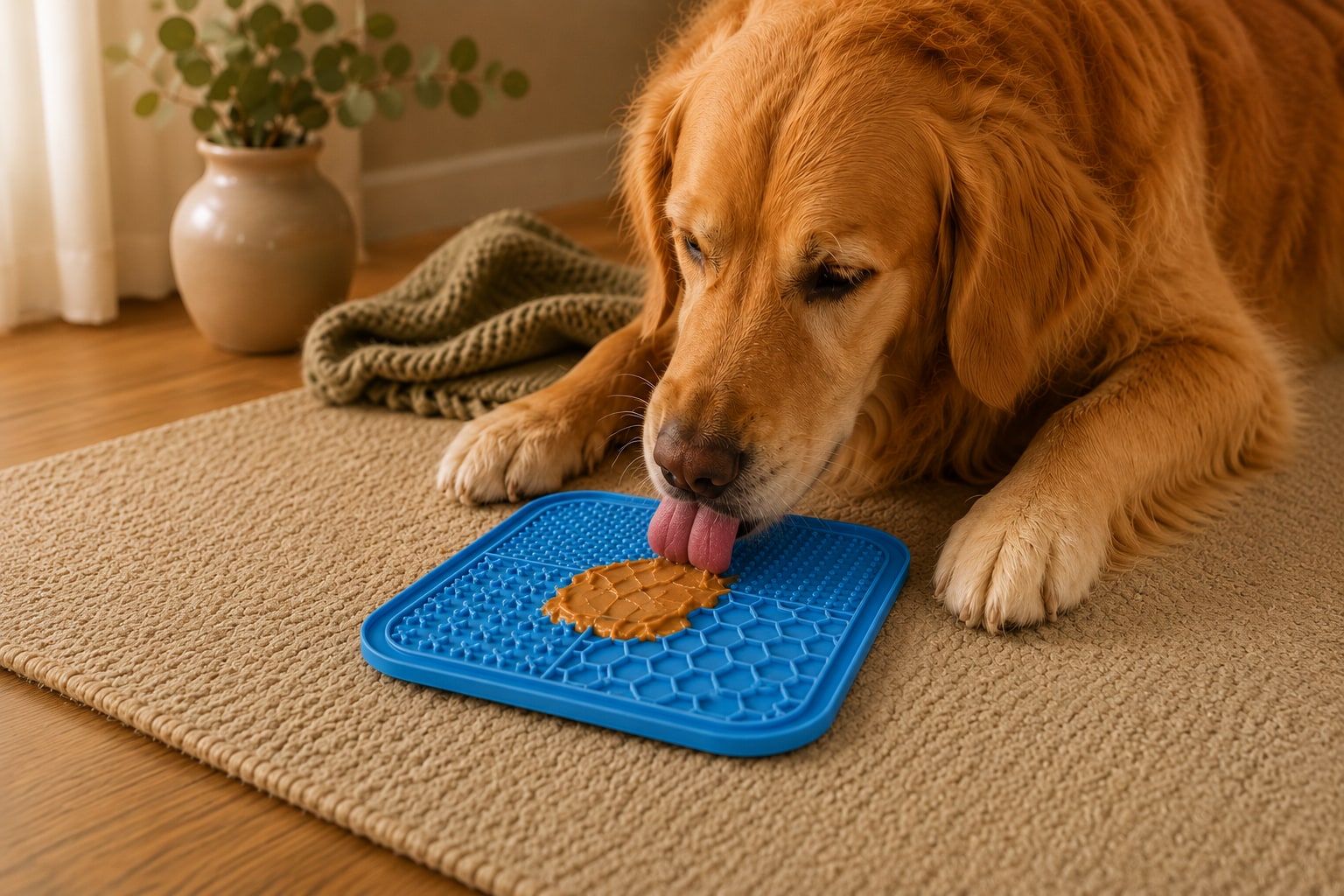 Calm Lick Mat – Silicone Slow Feeder — AFTER